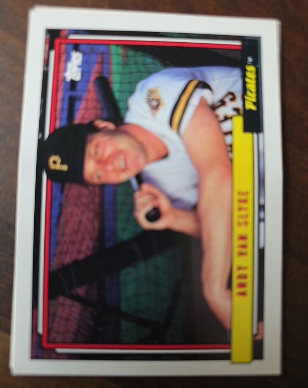 1992 Topps #545 Andy Van Slyke — front
