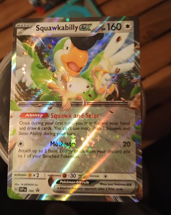 2024 Pokémon #SVP160 Squawkabilly ex Black Star Promo — front