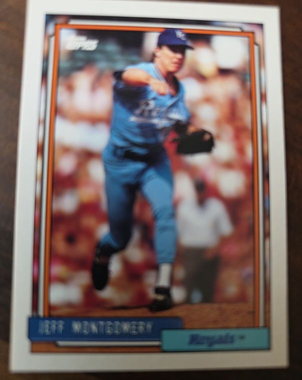 1992 Topps #16 Jeff Montgomery Kansas City Royals — front