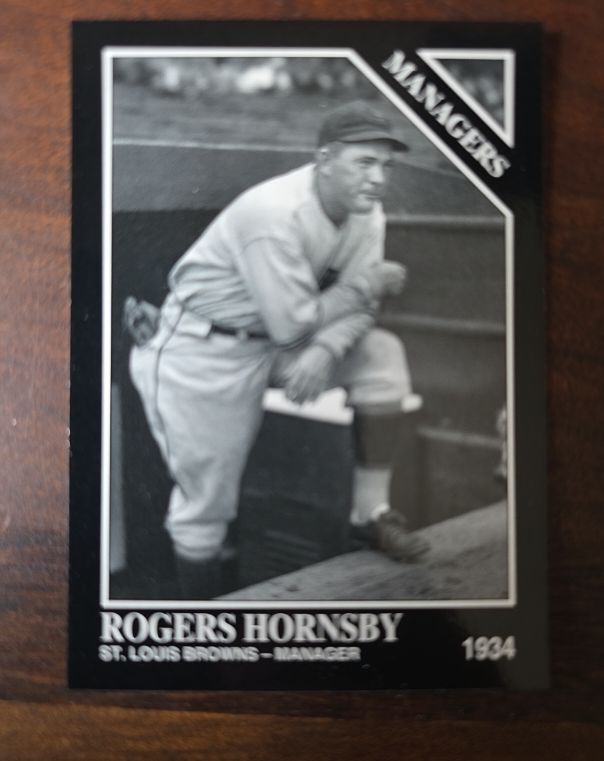1993 Conlon TSN #842 Rogers Hornsby — front
