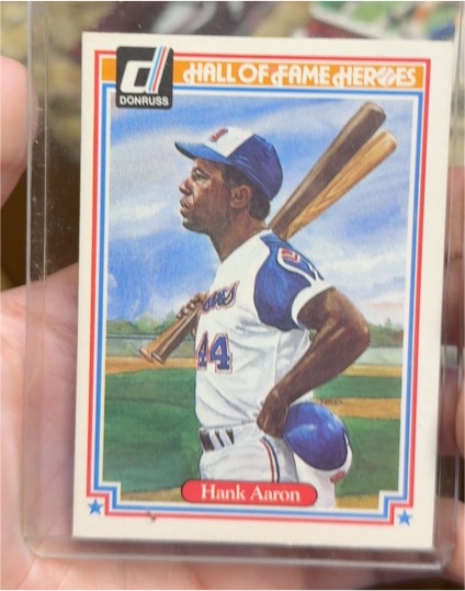 1983 Donruss Hall of Fame Heroes #34 Hank Aaron — front