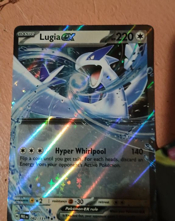 2025 Pokémon Prismatic Evolutions #082 Lugia ex — front