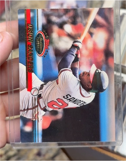 1993 Topps Stadium Club #408 Deion Sanders — front