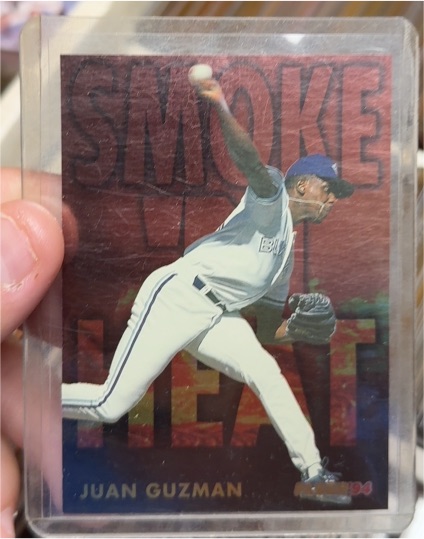 1994 Fleer Smoke 'n Heat #3 Juan Guzman — front