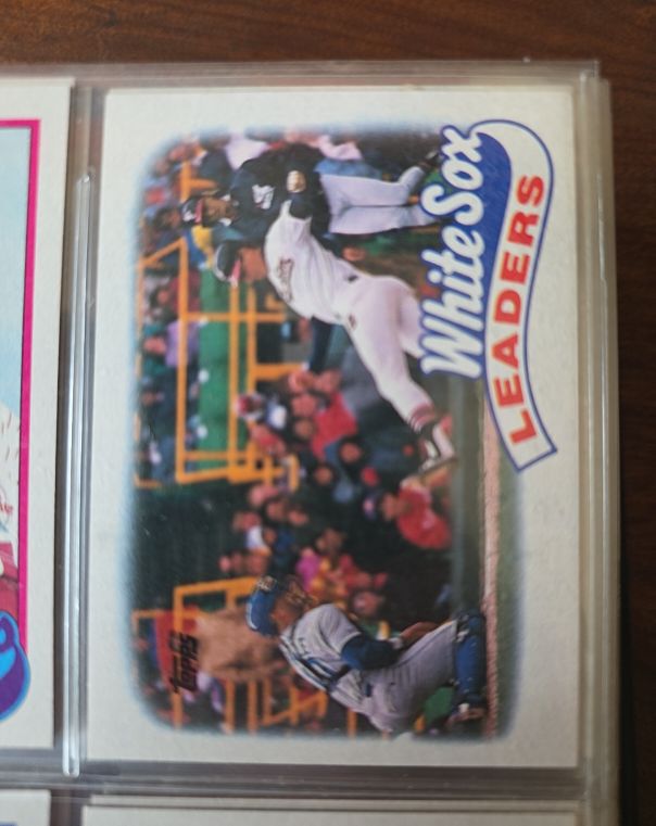 1989 Topps #21 White Sox Leaders Greg Walker — front