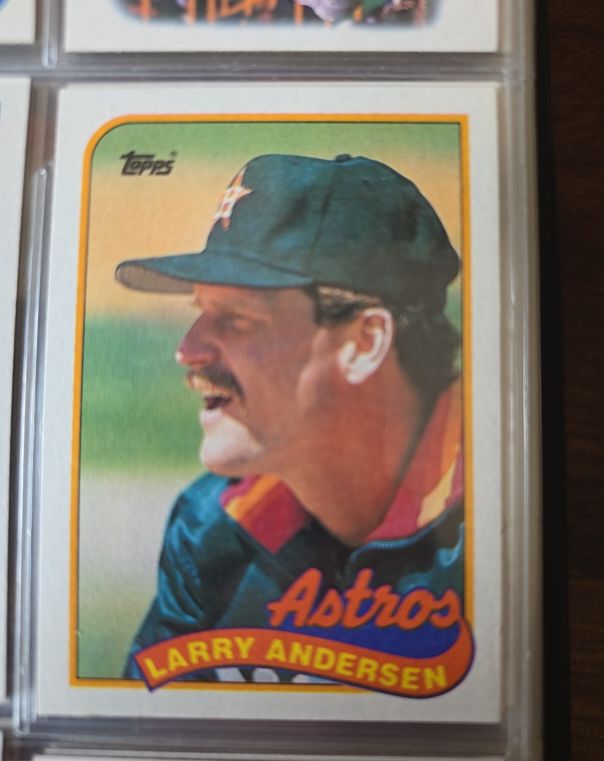 1989 Topps #24 Larry Andersen — front