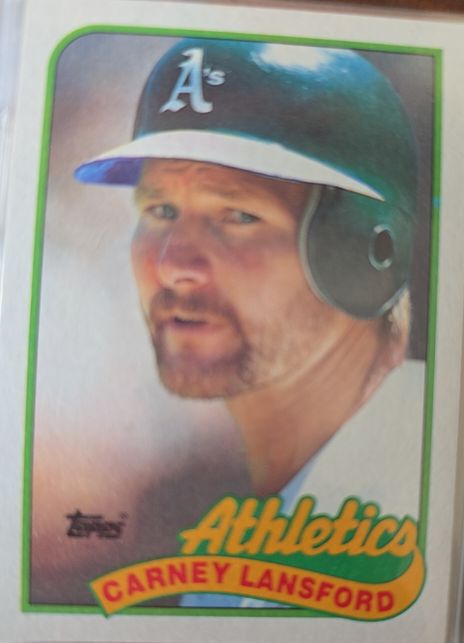 1989 Topps #47 Carney Lansford — front