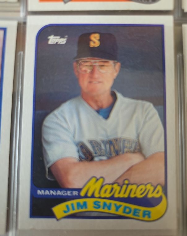 1989 Topps #44 Jim Snyder — front