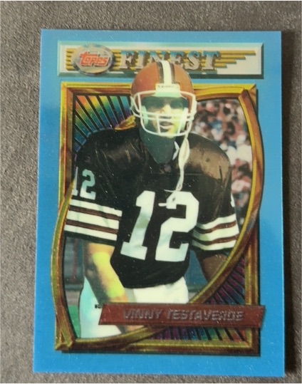 1994 Topps Finest #136 Vinny Testaverde — front