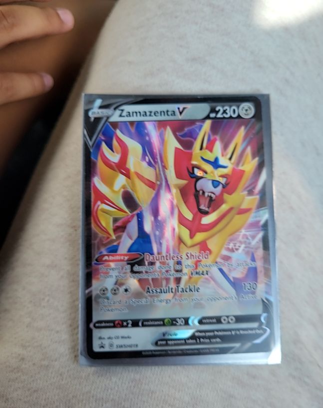 2020 Pokémon Sword & Shield Promo #SWSH019 Zamazenta V — front