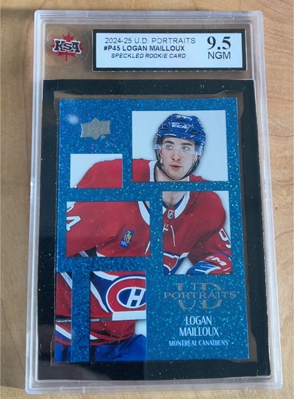 2024-25 Upper Deck UD Portraits #P45 Logan Mailloux — front