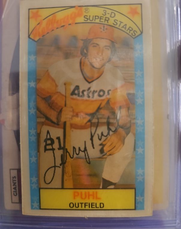 1979 Kellogg's 3-D Super Stars #33 Terry Puhl — front