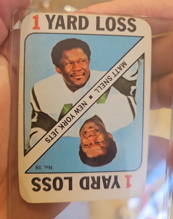 1971 Topps Game #38 Matt Snell — front