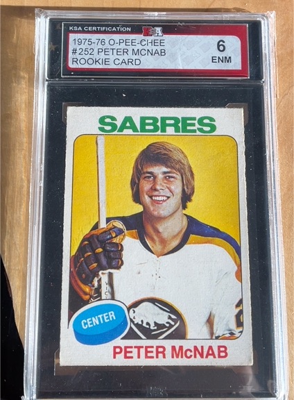 1975-76 O-Pee-Chee #252 Peter McNab Rookie Card — front