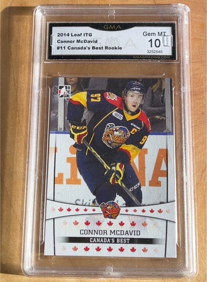 2014 Leaf ITG #11 Connor McDavid Canada's Best Rookie — front