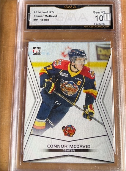 2014 Leaf ITG #01 Connor McDavid Draft Rookie — front