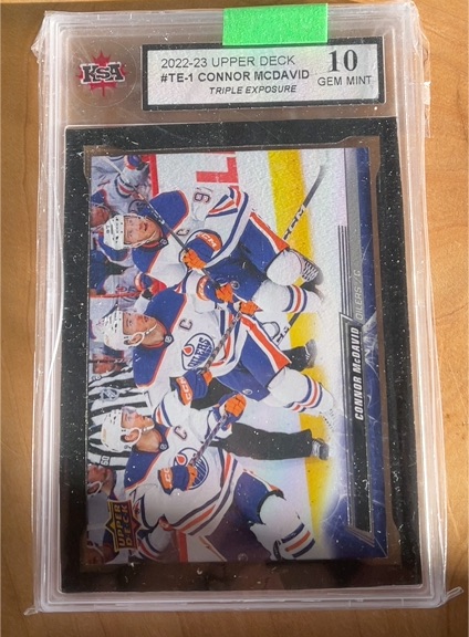2022-23 Upper Deck #TE-1 Connor McDavid Triple Exposure — front
