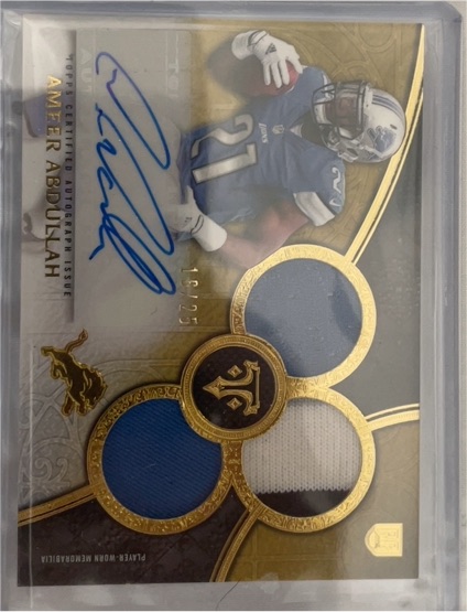 2015 Topps Triple Threads #D Ameer Abdullah — front