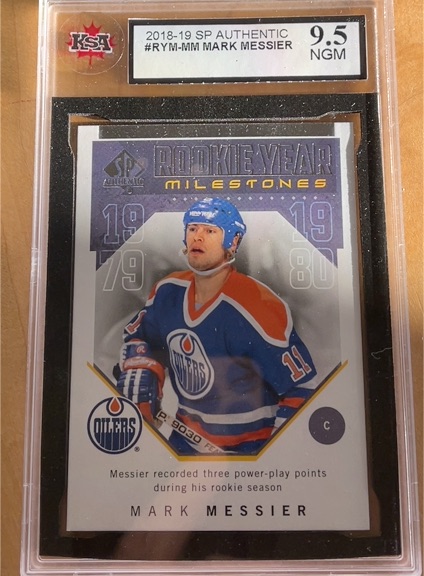 2018-19 Upper Deck SP Authentic Rookie Year Milestones #RYM-MM Mark Messier — front
