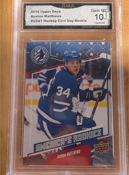 2016-17 Upper Deck National Hockey Card Day #USA1 Auston Matthews — front