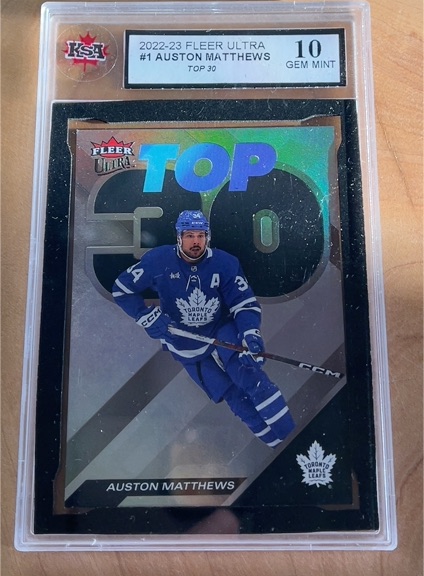 2022-23 Fleer Ultra #1 Auston Matthews — front