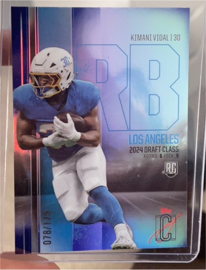 2024 Topps Signature Class #138 Kimani Vidal — front
