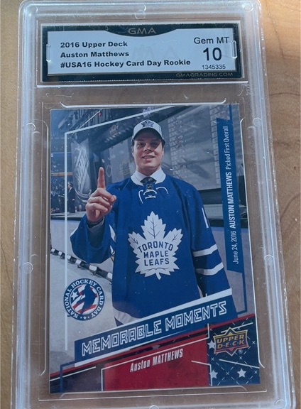 2016 Upper Deck National Hockey Card Day #USA16 Auston Matthews — front
