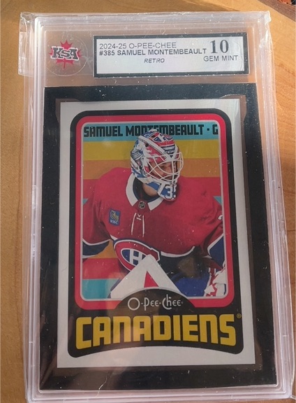 2024-25 O-Pee-Chee #385 Samuel Montembeault — front