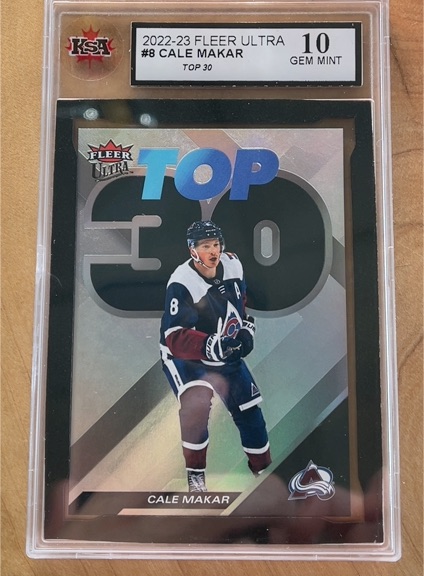 2022-23 Fleer Ultra #8 Cale Makar — front