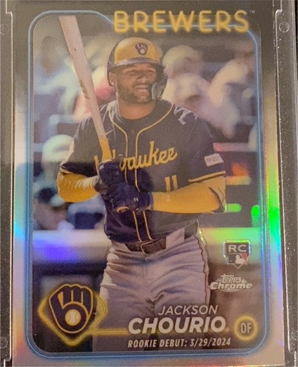 2024 Topps Update #US155 Jackson Chourio — front