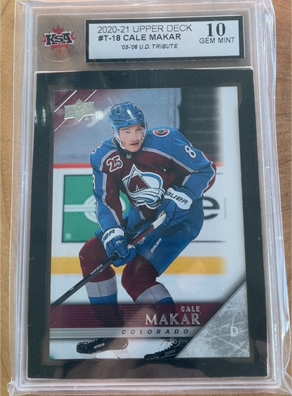 2020-21 Upper Deck #T-18 Cale Makar — front