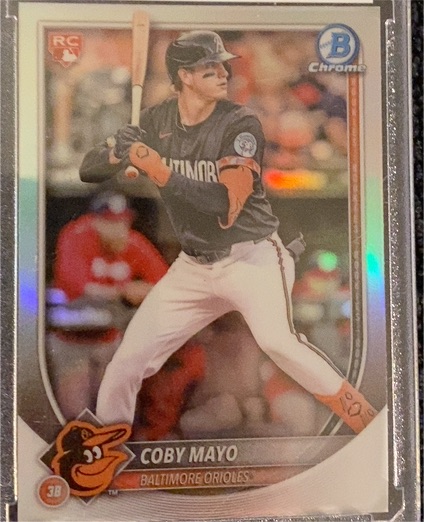 2025 Bowman Chrome #37 Coby Mayo — front