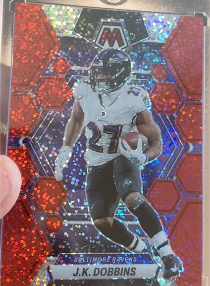 2023 Panini Mosaic #14 J.K. Dobbins Baltimore Ravens — front