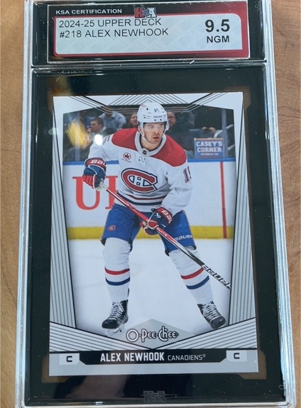 2024-25 Upper Deck #218 Alex Newhook — front