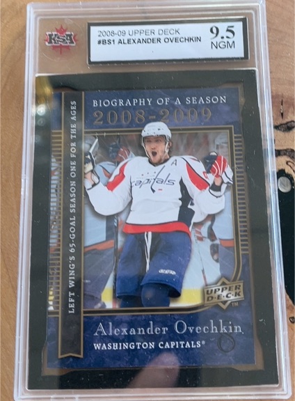 2008-09 Upper Deck Biography of a Season #BS1 Alexander Ovechkin — front