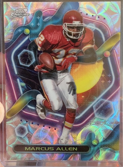 2023 Topps Composite #274 Marcus Allen Cosmic Chrome Nucleus — front