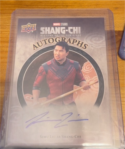 2023 Upper Deck Marvel Shang-Chi Legend of the Ten Rings #A-5 Simu Liu — front