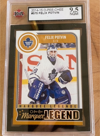 2014-15 O-Pee-Chee #575 Felix Potvin — front