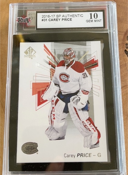 2016-17 SP Authentic #31 Carey Price — front