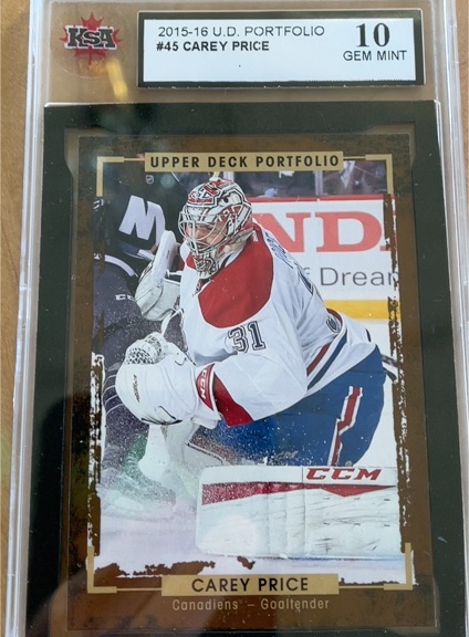 2015-16 Upper Deck Portfolio #45 Carey Price — front