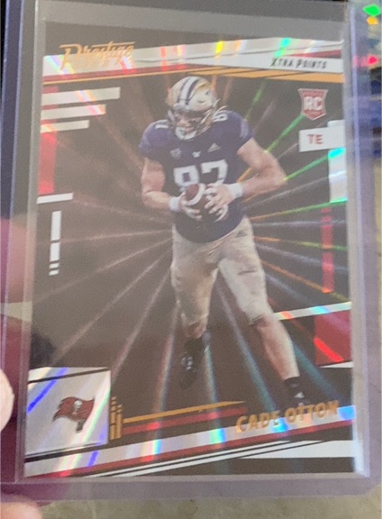2022 Panini Prestige Xtra Points Sunburst #375 Cade Otton — front