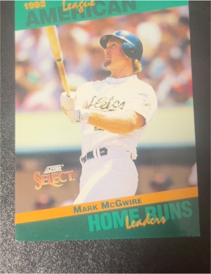 1992 Score Select #26 Mark McGwire — front