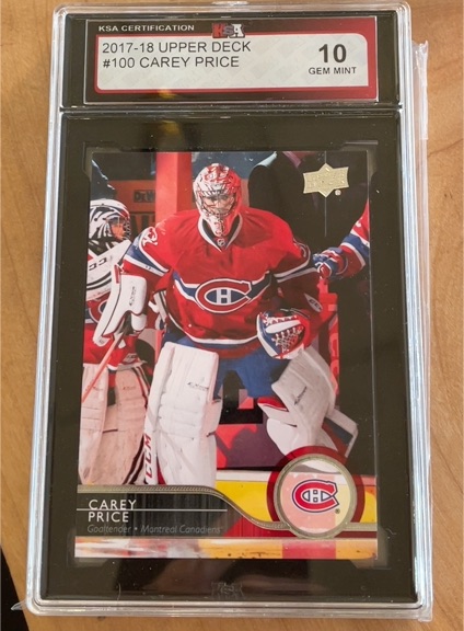 2017-18 Upper Deck #100 Carey Price — front