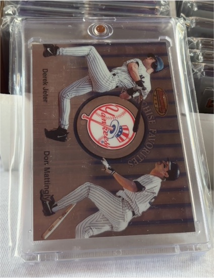 1999 Bowman's Best Franchise Favorites #FR1C Derek Jeter Don Mattingly — front