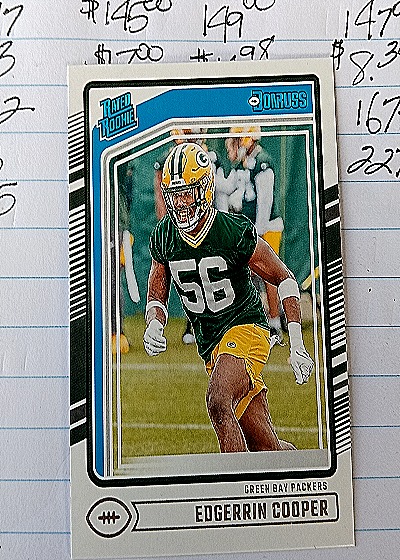 2024 Donruss Rated Rookie Edgerrin Cooper — front