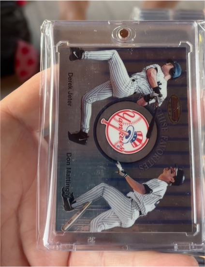 1999 Bowman's Best Franchise Favorites #FR1C Derek Jeter Don Mattingly — front