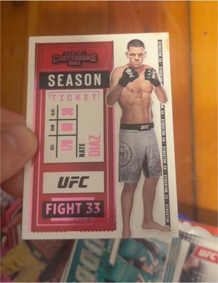 2021 Panini Chronicles Contenders UFC #6 Nate Diaz — front