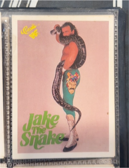 1990 Classic WWF #7 Jake The Snake Roberts — front