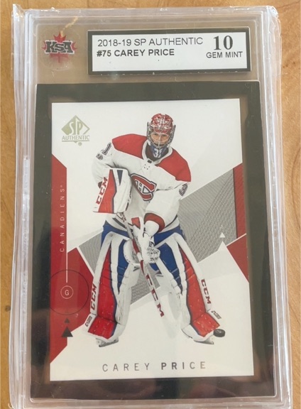 2018-19 Upper Deck SP Authentic #75 Carey Price — front