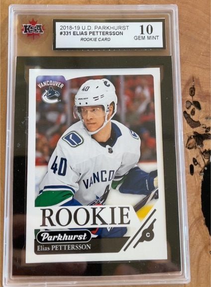 2018-19 Upper Deck Parkhurst #331 Elias Pettersson — front
